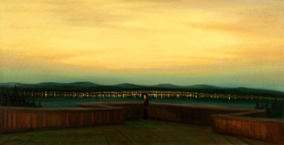Yellow evening, 2010, 74 x 144 cm, oil on canvas
