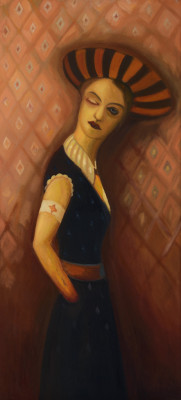 Teta Hiltrud, 2015, 150 x 70 cm, olej na plátně