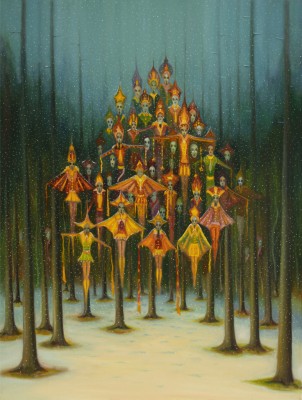 ,The Pulpits, 2023, 200 x 150 cm, oil on canvas