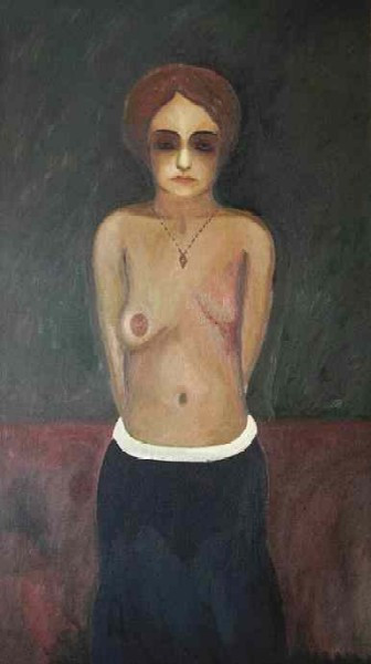 Cancer, 2004, 160 × 91 cm, oil on canvas