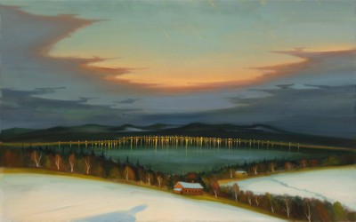 Padající hvězdy, 2020, 125 x 200 cm, olej na plátně
